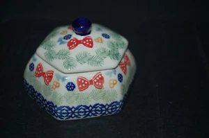 Boleslawiec Keramik Deckel Schmuckdose M. Trzeoniowski - Bild 1 von 5