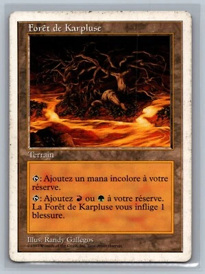 Magic The Gathering FRENCH 5th Edition Karplusan Forest MTG TCG CCG Fifth - Image 1 of 2