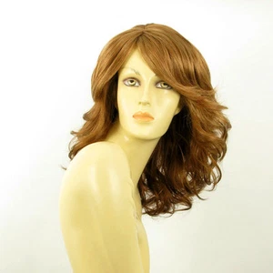Perruque femme mi longue blond foncé cuivré ref MAELYS en G27 - Foto 1 di 8