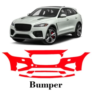 Front bumper PreCut PPF Paint Protection Film For Jaguar F-Pace 2017-2020 - Picture 1 of 8