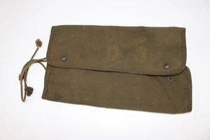 WWII US OD cotton canvas Tool Roll w rope ties E5151 - Picture 1 of 5