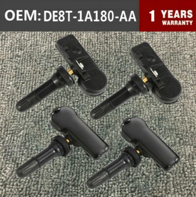 4X Genuine For Ford Motorcraft Tire Pressure Sensor TPMS OEM DE8T-1A180-AA IP67 - Image 1 of 4