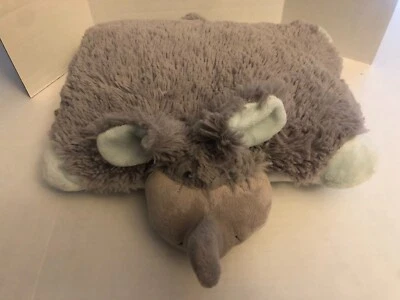 Pillow Pets PeeWee Nutty Elephant Plush Stuffed Animal Gray 11", 2010 - Image 1 of 3