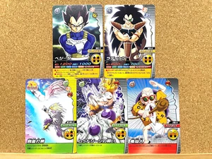 DRACHENKUGEL MIT EXPLOSIVEM EINSCHLAG VEGETA USW. JAPANISCH NORMAL 5 KARTEN SET GEBRAUCHT - Bild 1 von 2