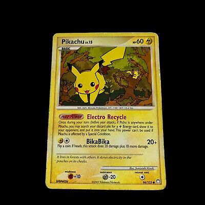 Pikachu 94/123 Pokemon Mysterious Treasures Non Holo, 2007