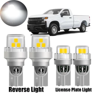 194 921 W16W LED Reverse License Plate Light Bulbs for 2019-2023 Chevy Silverado - Picture 1 of 12