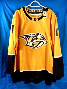 AUTHENTIC ADIDAS/NHL NASHVILLE PREDITORS JERSEY S-54 NEW w/TAGS/#1 VOKE ON BACK - Picture 1 of 17