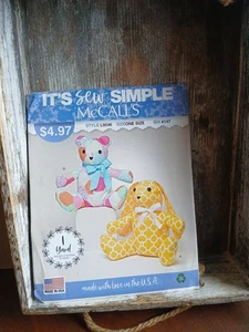 McCalls L9546 Dos Patrones Pieza Oso/Animal Sin Cortar Año 2019 - Imagen 1 de 3