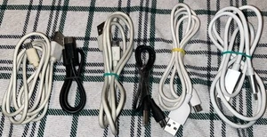 Zestaw 6 kabli ładujących micro USB (niektóre przetestowane / niepewne, czy wszystkie działają) bez pudełek - Zdjęcie 1 z 4