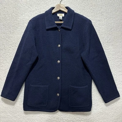 Talbots Women's Vintage 100% Wool Silver Buttons Jacket Coat Size Small - Image 1 of 4