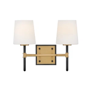 Hinkley Lighting Saunders 2 Light Small Vanity, Black - 56952BK-LCB - Picture 1 of 1