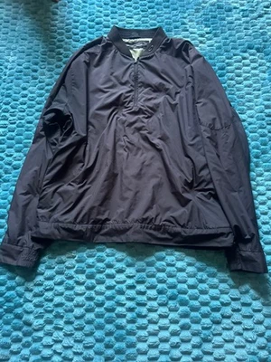 Vintage Men's Black Oakley Quarterzip Windbreaker Jacket (L) - Image 1 of 4