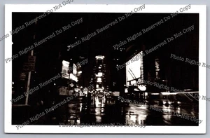Vintage Postkarte 1988 New York Times Square bei Nacht - Bild 1 von 14