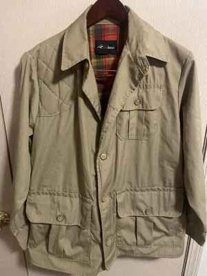 Chaqueta de caza de lona forrada con cabeza roja vintage para hombre XL con bolsillos para pájaros de juego Foto 1 de 4