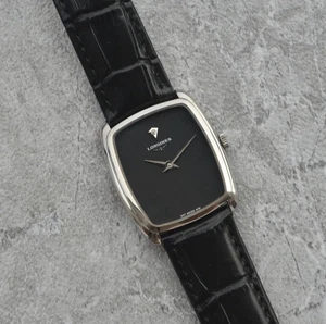 longines watch vintage Black Matte with Diamond - Excellent condition - Picture 1 of 6
