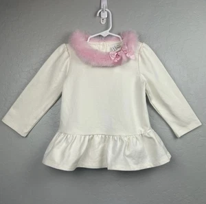 Camisa Top JANIE AND JACK Prima Bailarina Cuello Piel Sintética Peplum Talla 6Y - Imagen 1 de 12