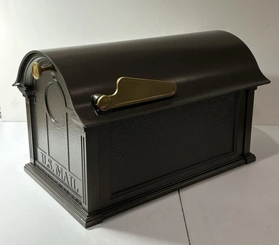 Whitehall Products Post Mount Mailbox 12"X13"X20.375" Extra Large Bronze - Image 1 of 4