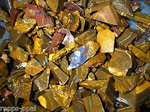 250 cts Australien Roh Opal Boulder Matrix Rough Abschnitte low quality - Bild 1 von 3