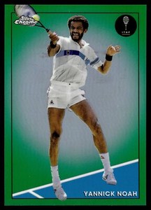 YANNICK NOAH 2021 Topps Chrome Tennis GREEN REFRACTOR 64/75 #50