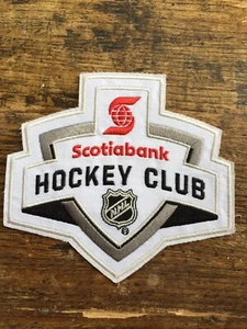 Scotiabank Hockey Club 4.5” Iron On Embroidered Patch NHL Badge Canada Banking - Imagen 1 de 5