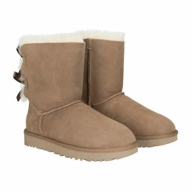 UGG Australia Womens Bailey Bow II Boots, Chestnut