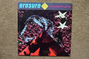 Erasure Promo Maxi-Single 12" "Chains Of Love" Sire (0-29530) Near Mint - Picture 1 of 3
