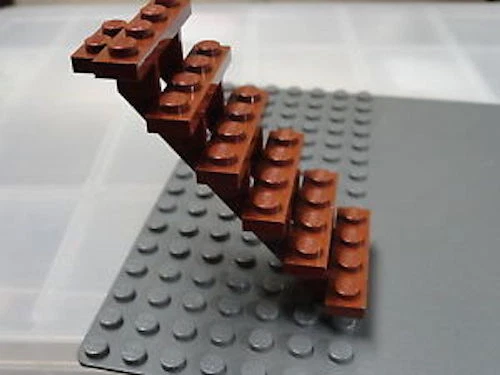 LEGO Stairs 7x4x6 straight open Reddish Brown House Building  - Image 1 of 1