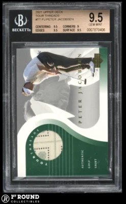 Peter Jacobsen BGS 9.5: 2001 Upper Deck Golf Tour Threads #TT-PJ - Image 1 of 3