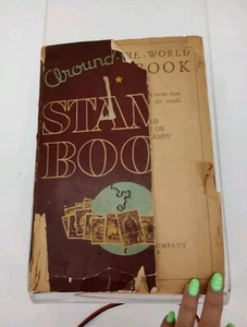 1935 Whitman Around the World Stamp Book many old stamps ! Read Look Back Cover! - Picture 1 of 17