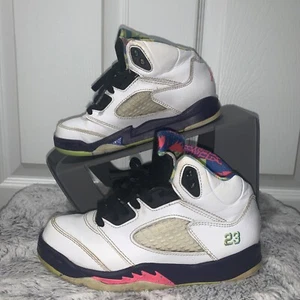 Nike Toddler Size 12.5c Air Jordan 5 Alternate Bel-Air Kids PS Retro White Ghost - Picture 1 of 7