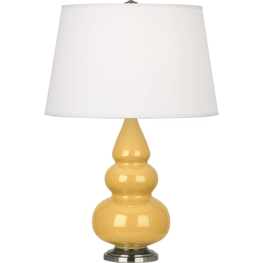 Lámpara pequeña Robert Abbey triple calabaza, amarillo atardecer/plateado - SU32X Foto 1 de 1