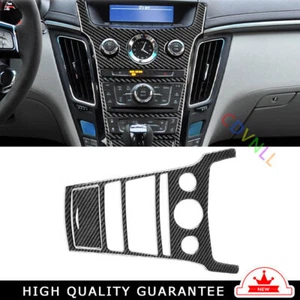 Console AC Switch Control Panel For Cadillac CTS 2008-13 Real Black Carbon Fiber - Bild 1 von 10