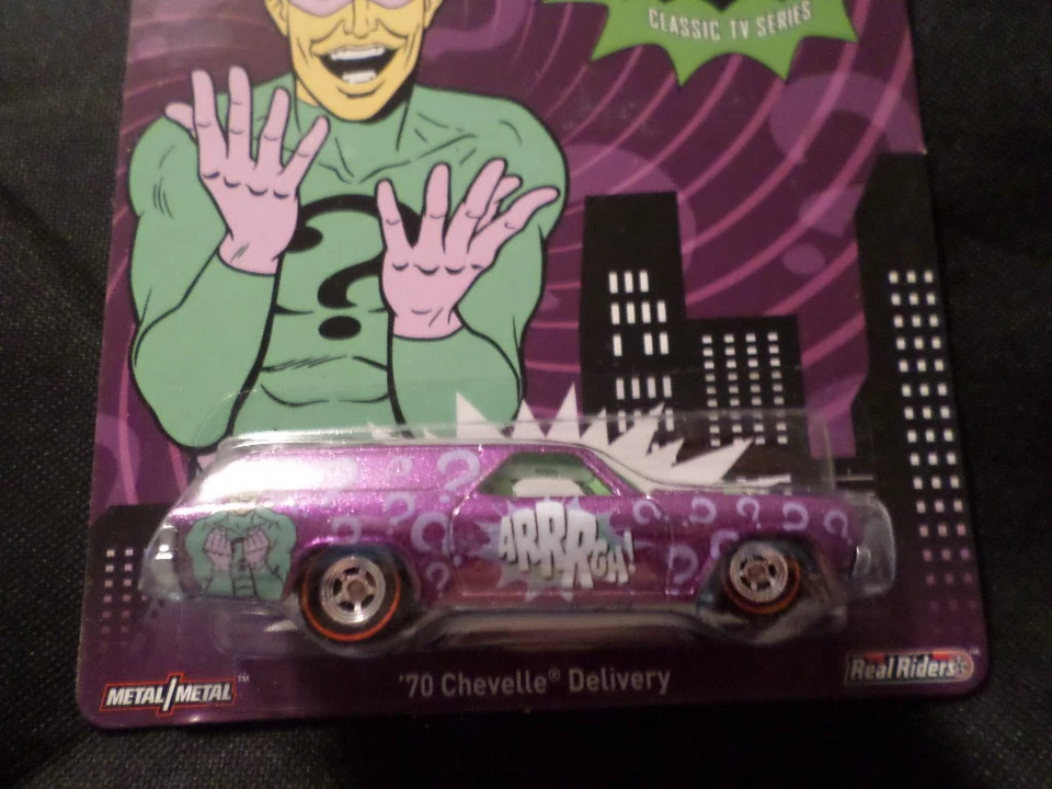 Hot Wheels DC Comics Riddler '70 Chevelle Delivery Wagon 2016 HW Hotwheels PRPL Foto 1 de 1