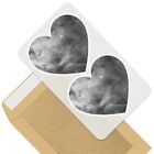 2 X Heart Stickers 10 Cm - Bw - Outer Space Universe Orion Nebula #37492