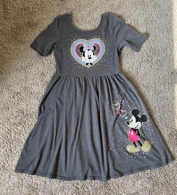 Disney Jumping Beans Limited Edition Collection Minnie Sparkle Dress Gray Size 8 - Image 1 of 4