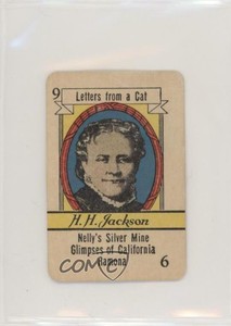1935 Russell Famous Authors Card Game Helen Hunt Jackson #9.4 k5c