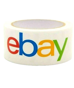 EBAY LOGO BRANDED SHIPPING PACKING/PACKAGING TAPE-1 ROLL 75 YARD x 2"/ 2.2 MIL  - Picture 1 of 1