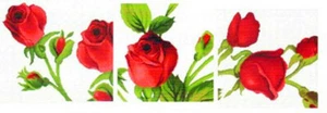 Kits de punto de cruz "Rosa 3 cuadros" 11CT contados 150cm*50cm - Imagen 1 de 5