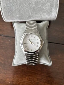 EBEL Classic WAVE 173620 Steel WHITE Dial Quartz MENS Watch VERY NICE - Picture 1 of 6