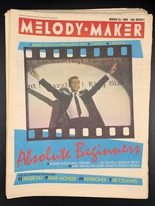 Melody Maker March 22 1986 Absolute Beginners Husker Du Mantronix The Cramps - Picture 1 of 1