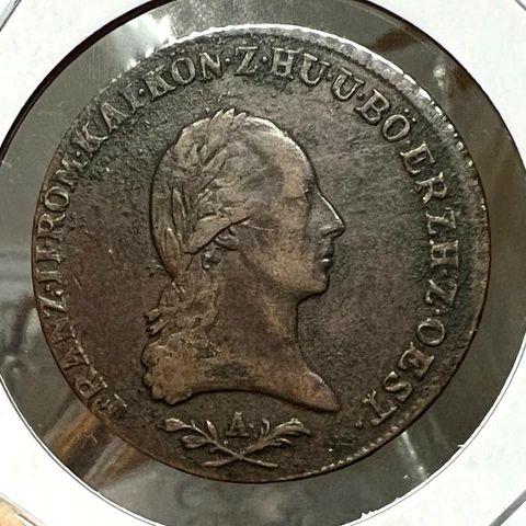 1800-A AUSTRIA 6 KREUZER HIGH GRADE COIN Cover
