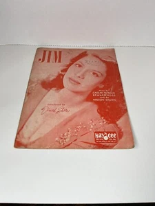 1941 Jim Introduced By Dinah Shore Sheet Music - Picture 1 of 4