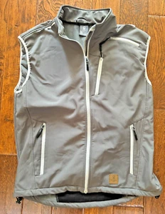 Little Donkey Andy Mens XL Gray Full Zip Vest Jacket Activewear Reflective NWOT - Picture 1 of 7