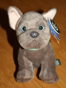 NUEVO CON ETIQUETAS Bulldog Francés Cachorro Peluche Esponjoso Perro Juguete Suave Reciclado 7" 0+ - Imagen 1 de 5
