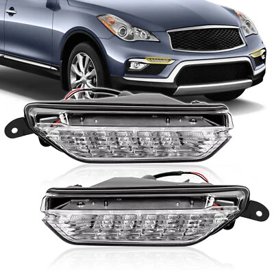 Par de luces antiniebla diurnas transparentes para Infiniti QX50 2016 2017 DIESTRO+DERECHO Foto 1 de 4