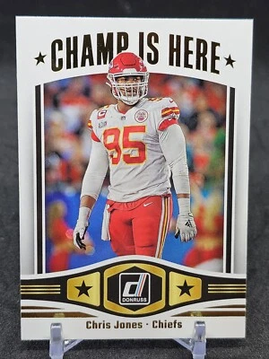 Chris Jones 2023 Panini Donruss Champ Is Here Kansas City Chiefs - Image 1 of 2