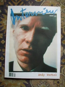 Vintage Andy Warhol Interview Magazine Andy Warhol February 1989 Self Portrait - Picture 1 of 1