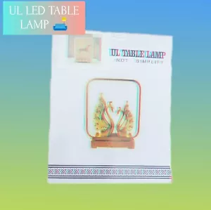 UV Table LED Decorative Mansion Style Lamp Bright Gold Plated - Picture 1 of 4