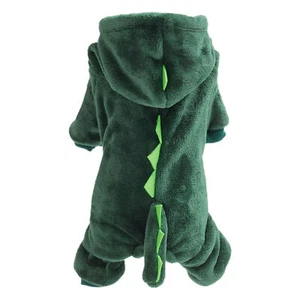 Dinosaur Cat And Dog Hoodies Pet Clothes Funny Costume For New Year - Picture 1 of 17