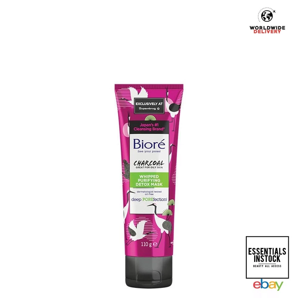 Bioré Charcoal Whipped Purifying Detox Face Mask 110g - Image 1 of 1